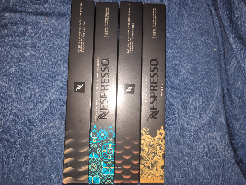 unopened Nespresso capsules
