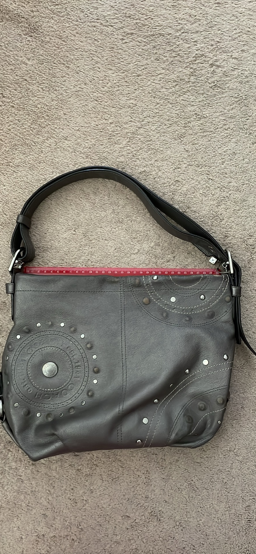 Coach Metallic silver shoulder/crossbody bag thumbnail