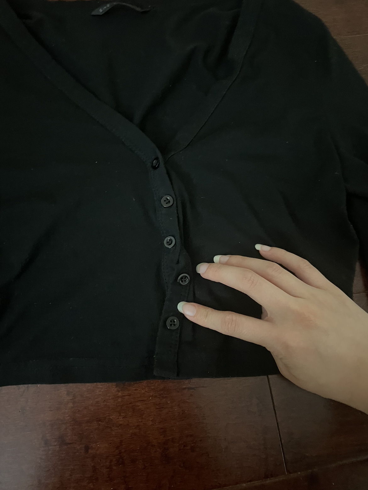 Black cropped cardigan - photo 2
