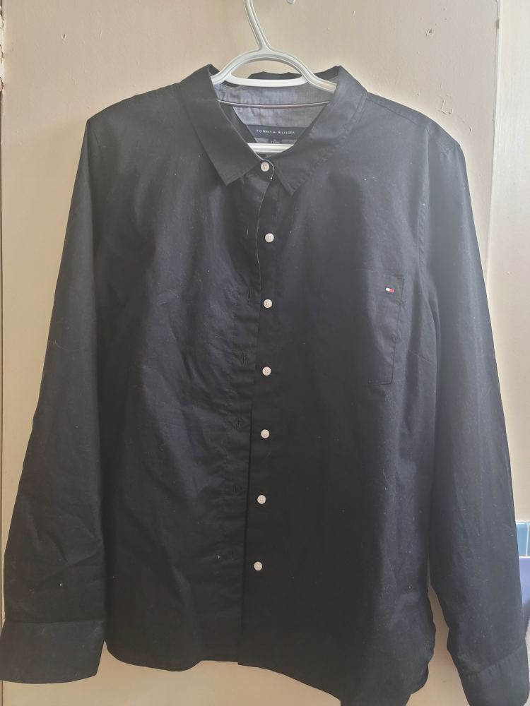 Tommy Hilfiger Black Button Up
