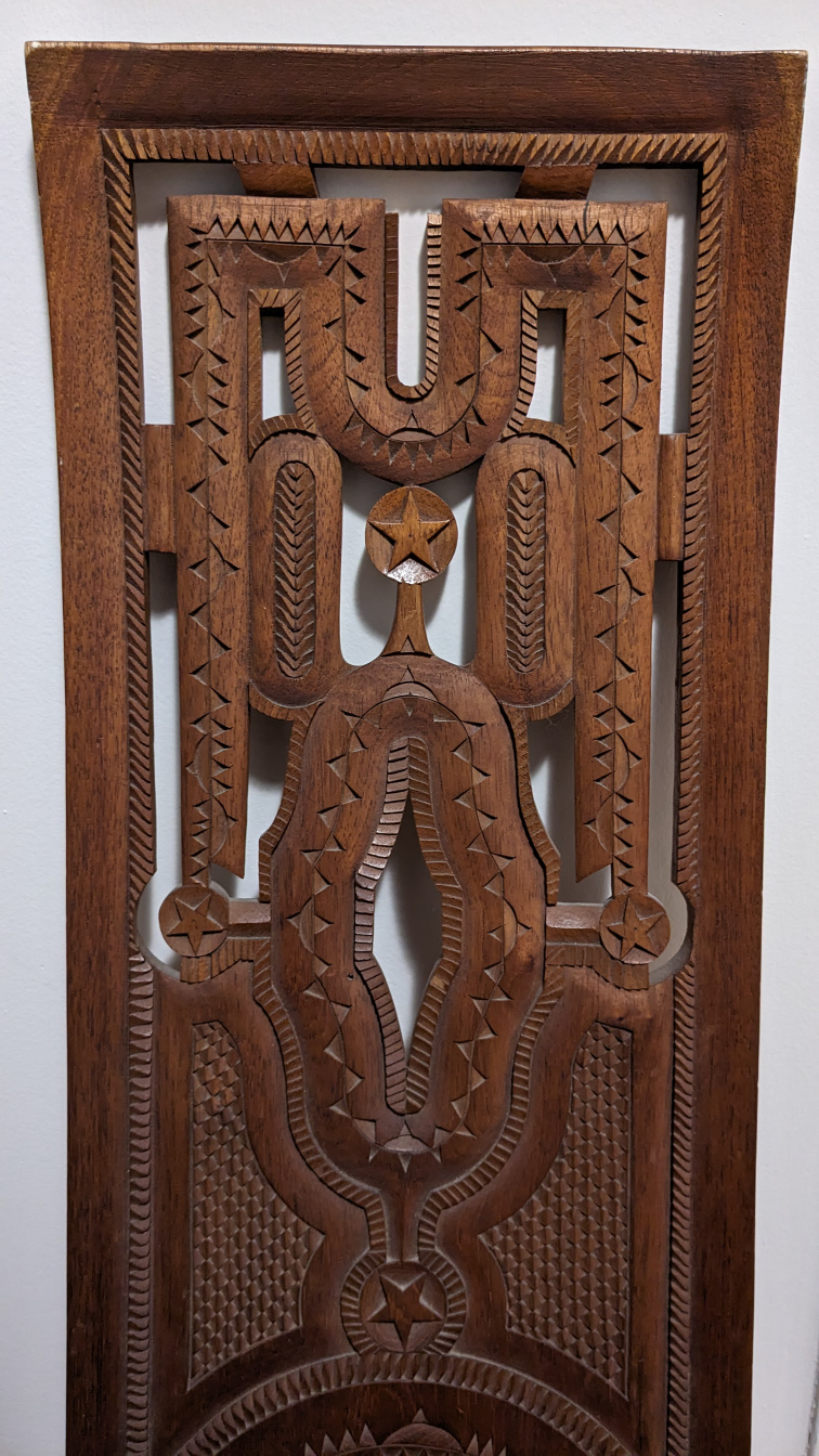 Suriname Marron Wood Carved Chair image indicator(7)
