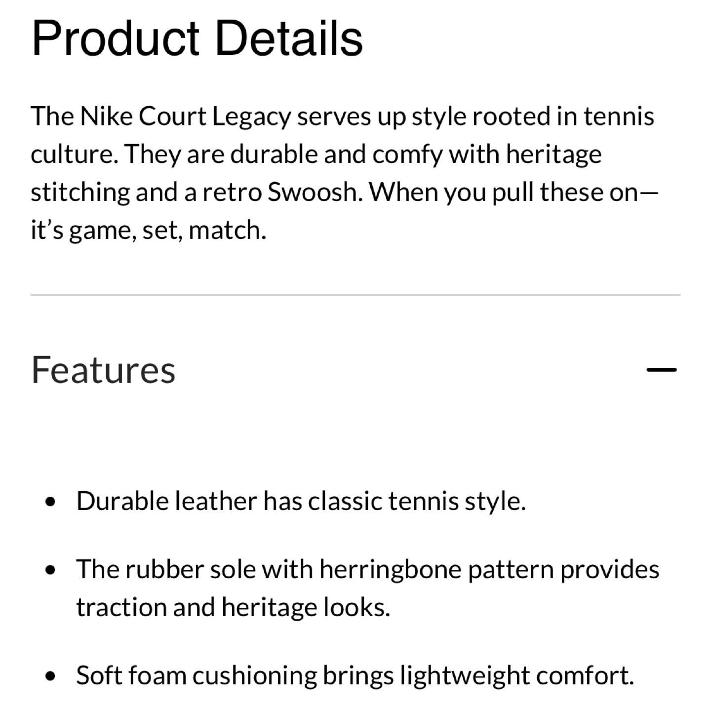 Nike Court Legacy - Size 8 - photo 4