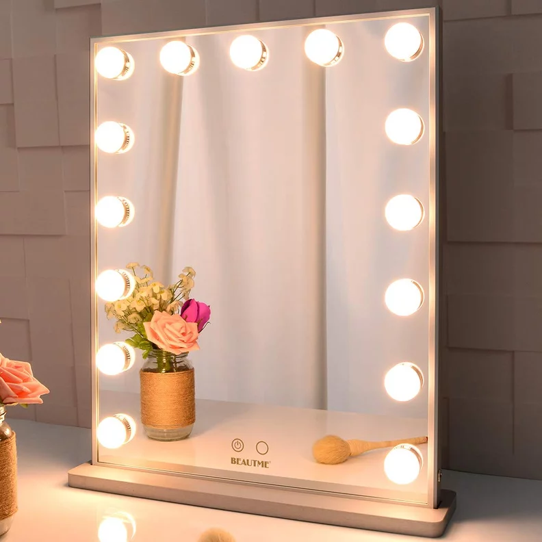 Vanity Mirror with Dimmable Touch Control LED Hollywood Bulbs - photo 4