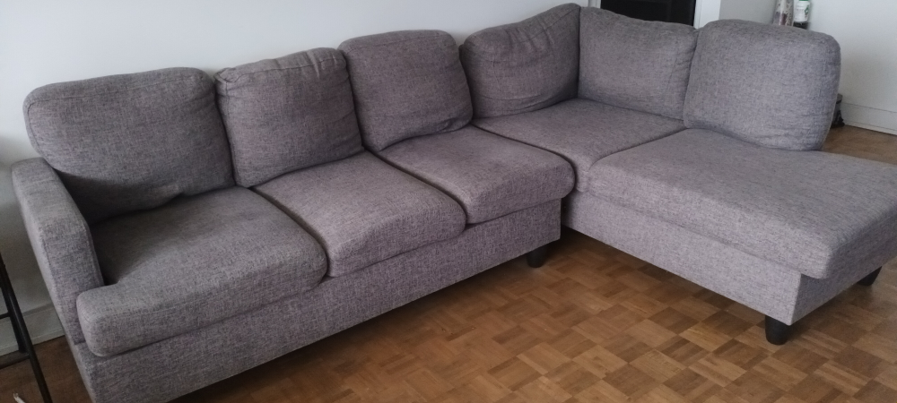 Sofa with Chaise (Urgent - Move Out Sale)