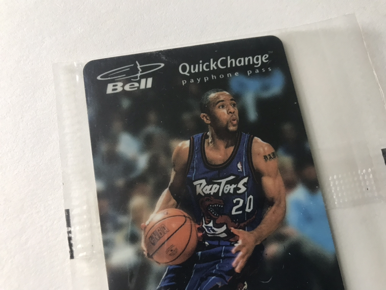 1997 Toronto Raptors / Bell Quick Change Damon Stoudamire #20 - photo 2