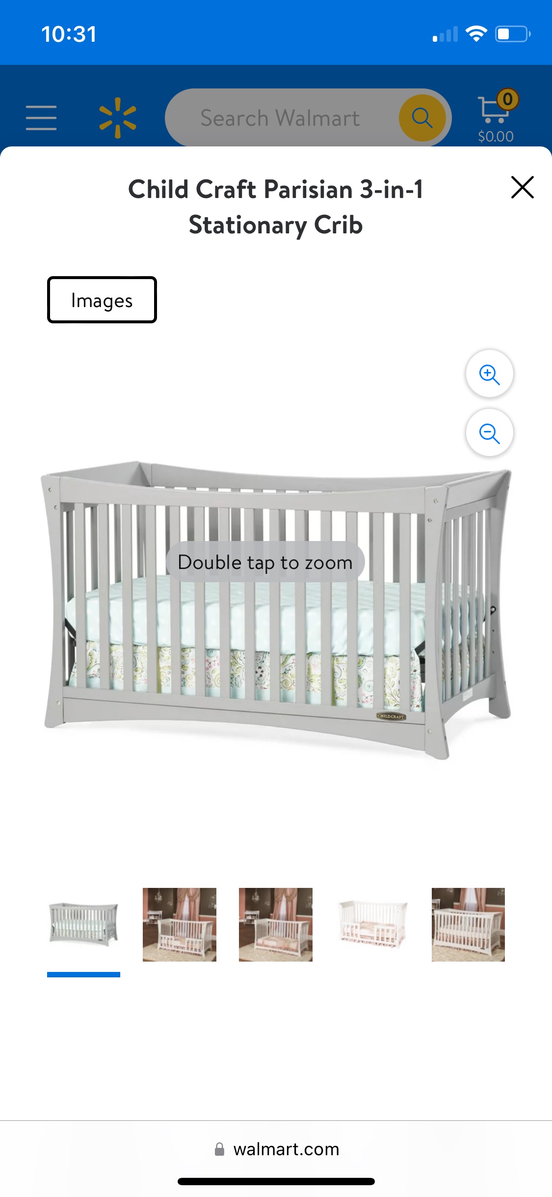 #freecycle Child Craft Parisian Stationary Grey Grib image indicator(8)