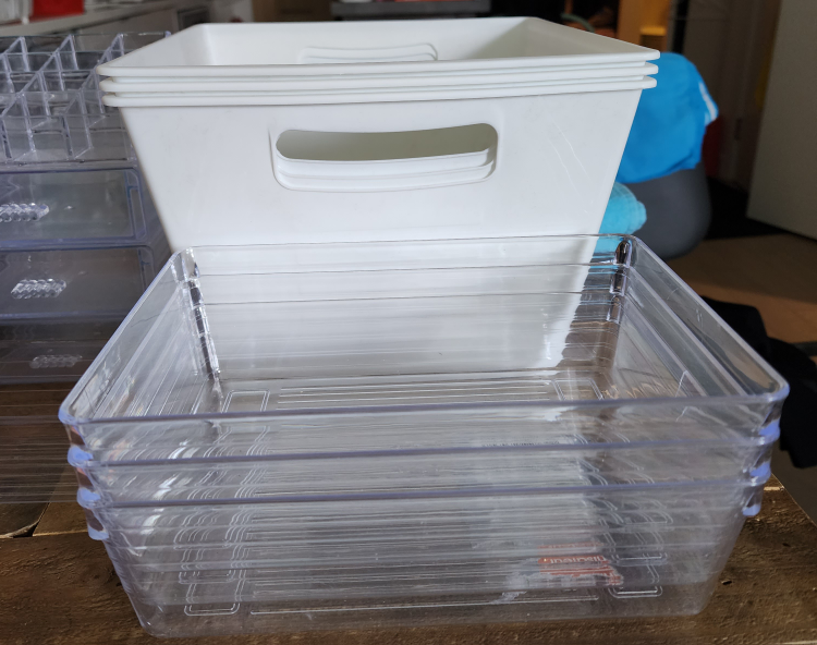 storage buckets, bins, draws, trays - photo 4