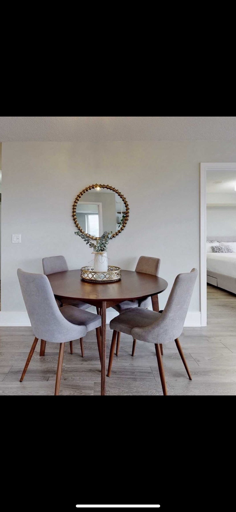 Dining table with chairs