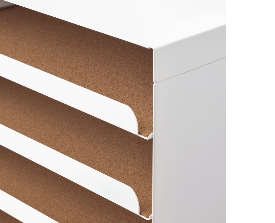 IKEA Kvissle small shelf letter pull out tray WHITE 🧡 - photo 2