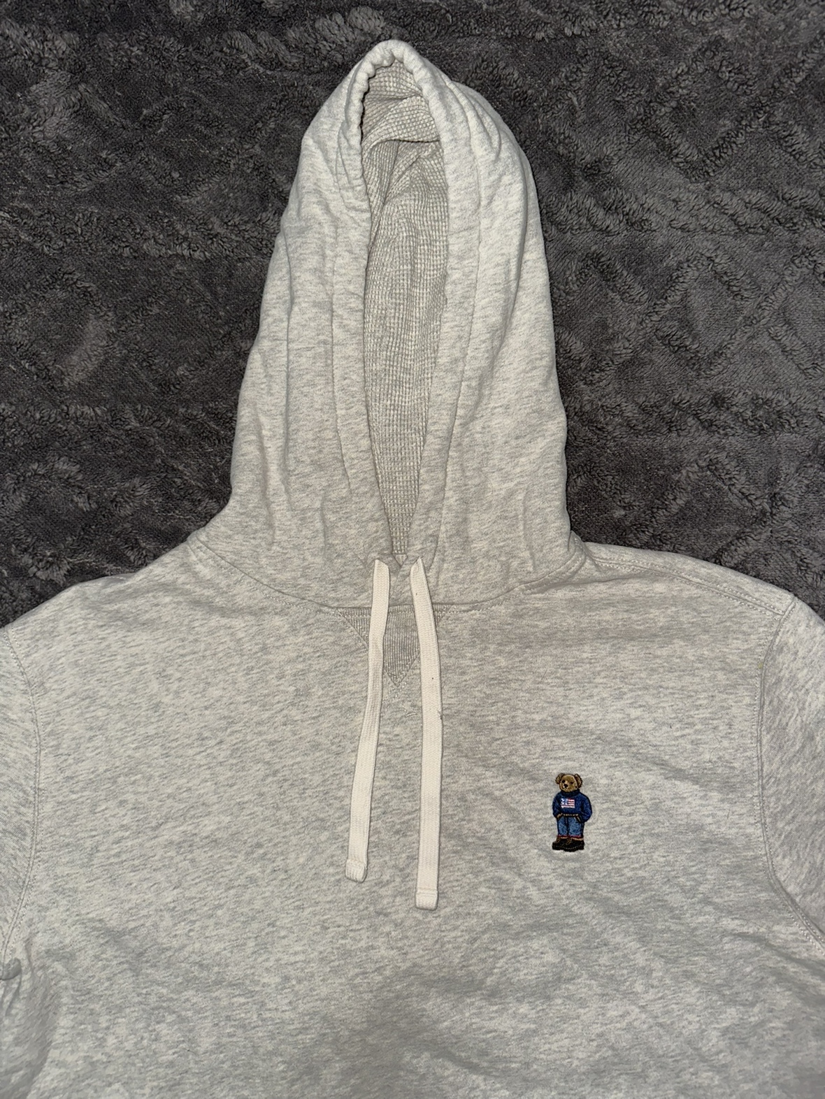 Men’s Ralph Lauren polo bear hoodie size large image indicator(7)