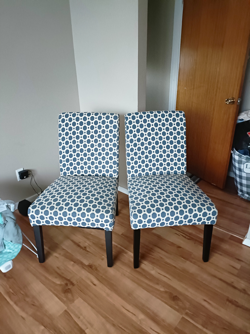 2 pack casual chair for living room -BARELY USED-