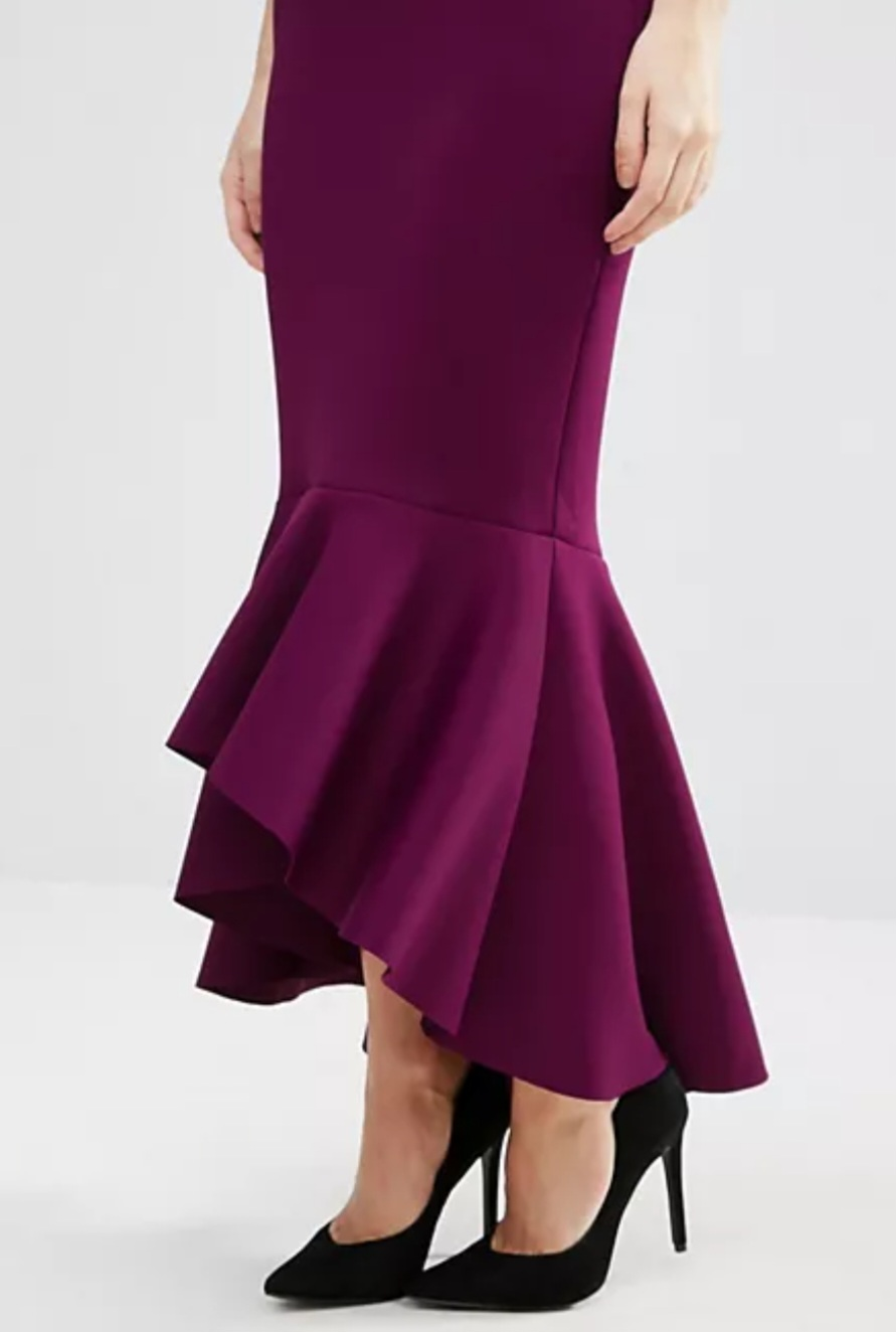 ASOS Petite Bandeau Peplum Dress image indicator(4)