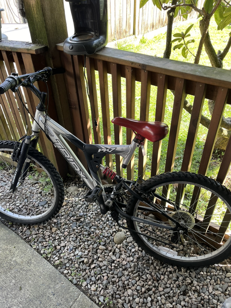 Small aluminum mountain bike