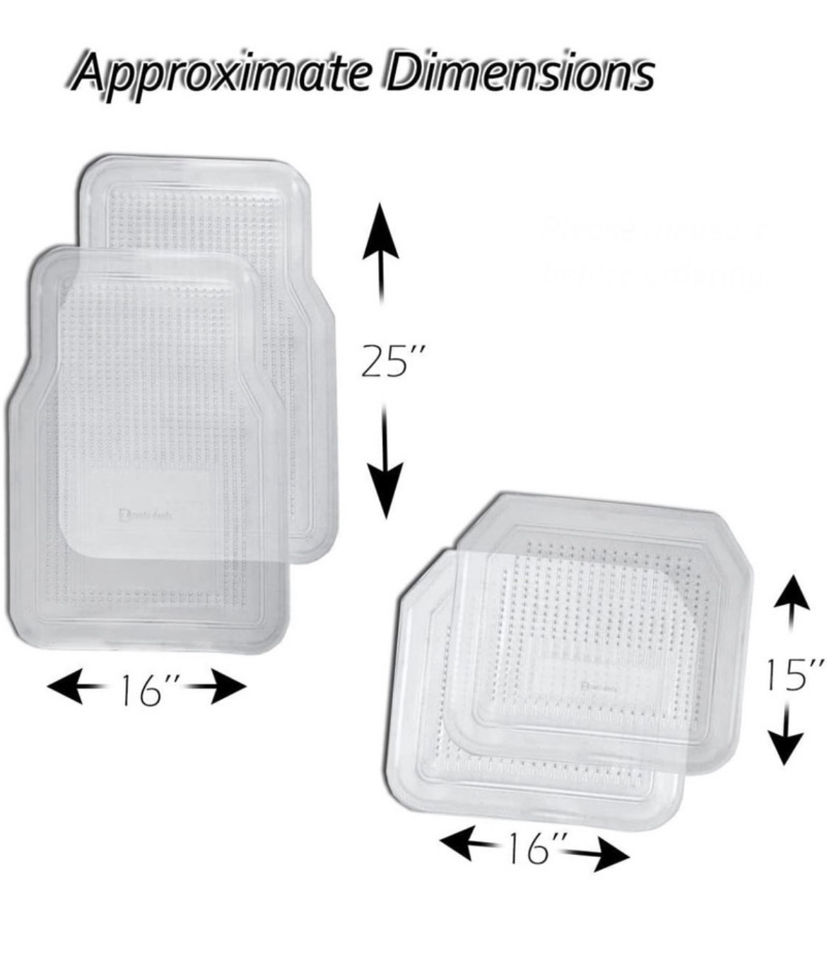 4-Piece Vehicle Mats Universal Fit BRAND NEW in Box - photo 2