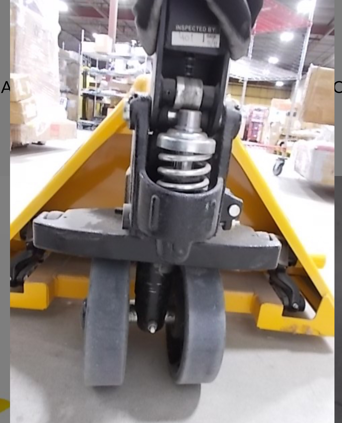 ULINE SHORT FORK PALLET TRUCK 5500LB - photo 2