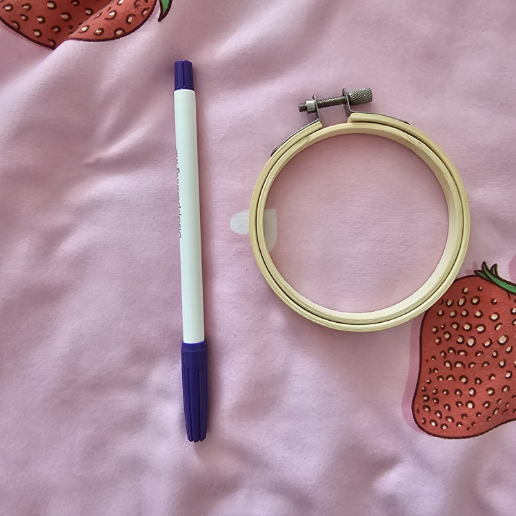 3in embroidery hoop + disappearing ink marker thumbnail