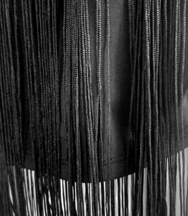 Sexy Cami with Fringes, Jet Black Crop Top XS, NWT image indicator(6)