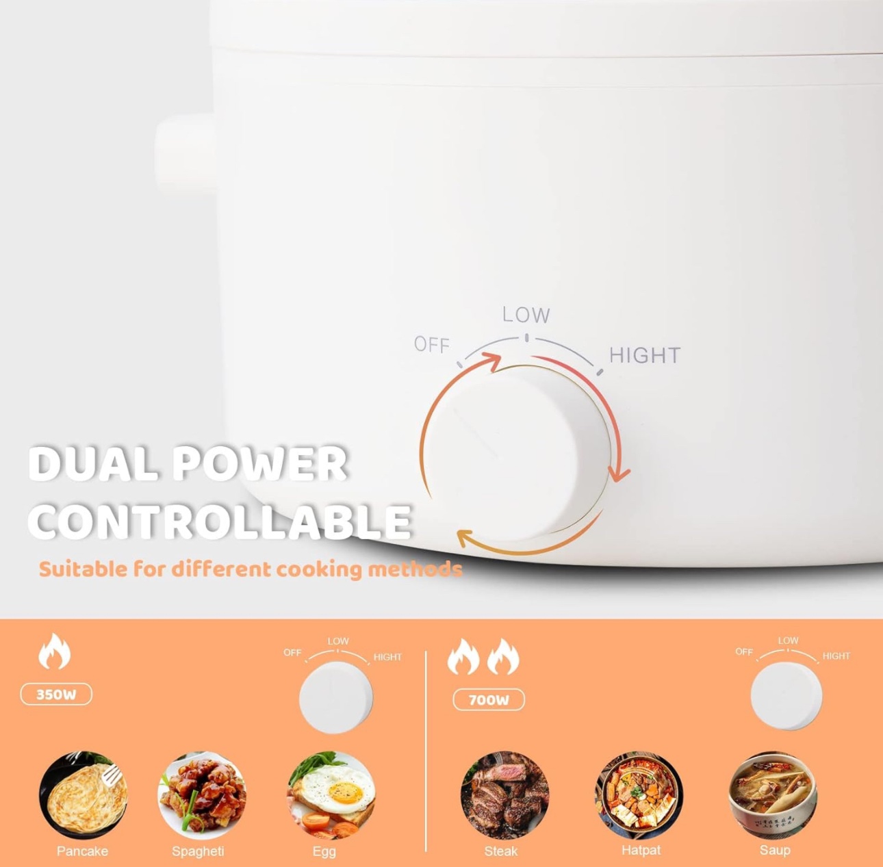 Olayks 3L Electric Pot Non-Stick with Adjustable Power Control - photo 4