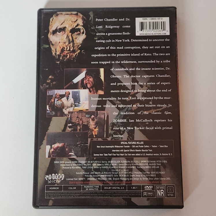 Zombie Holocaust DVD - photo 2