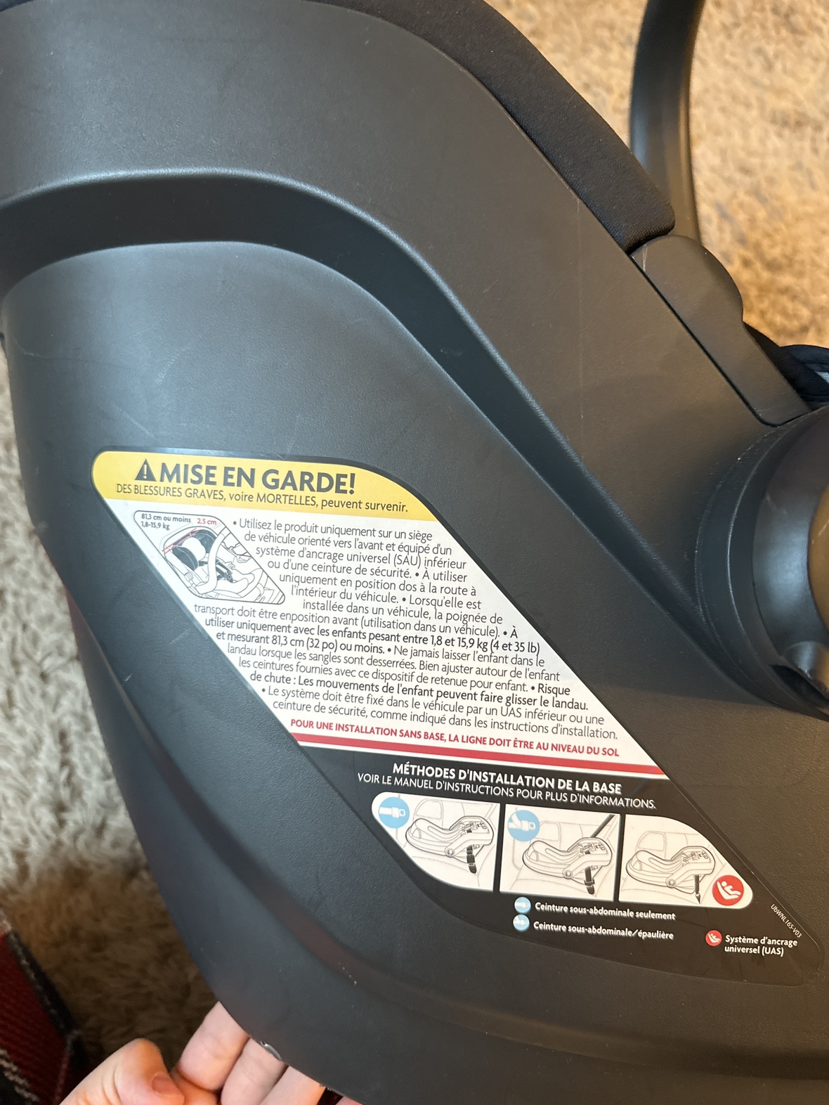 Super New Uppa Baby Mesa v2 infant Car seat image indicator(5)