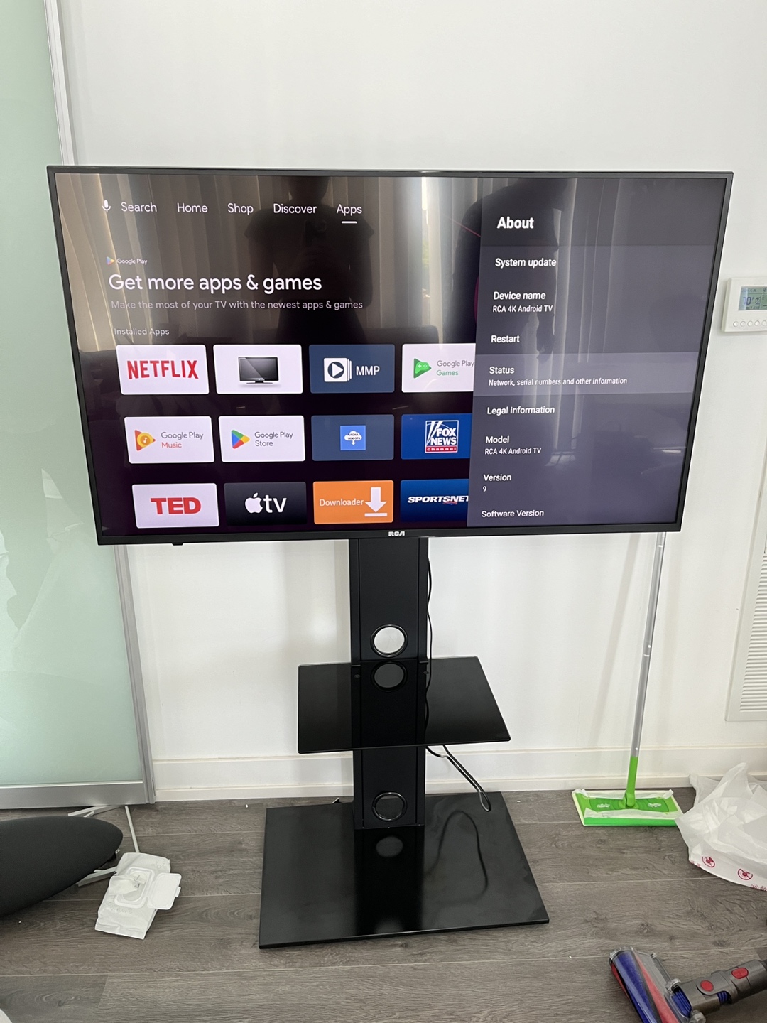 43 inch RCA 4K Android TV  + TV stand