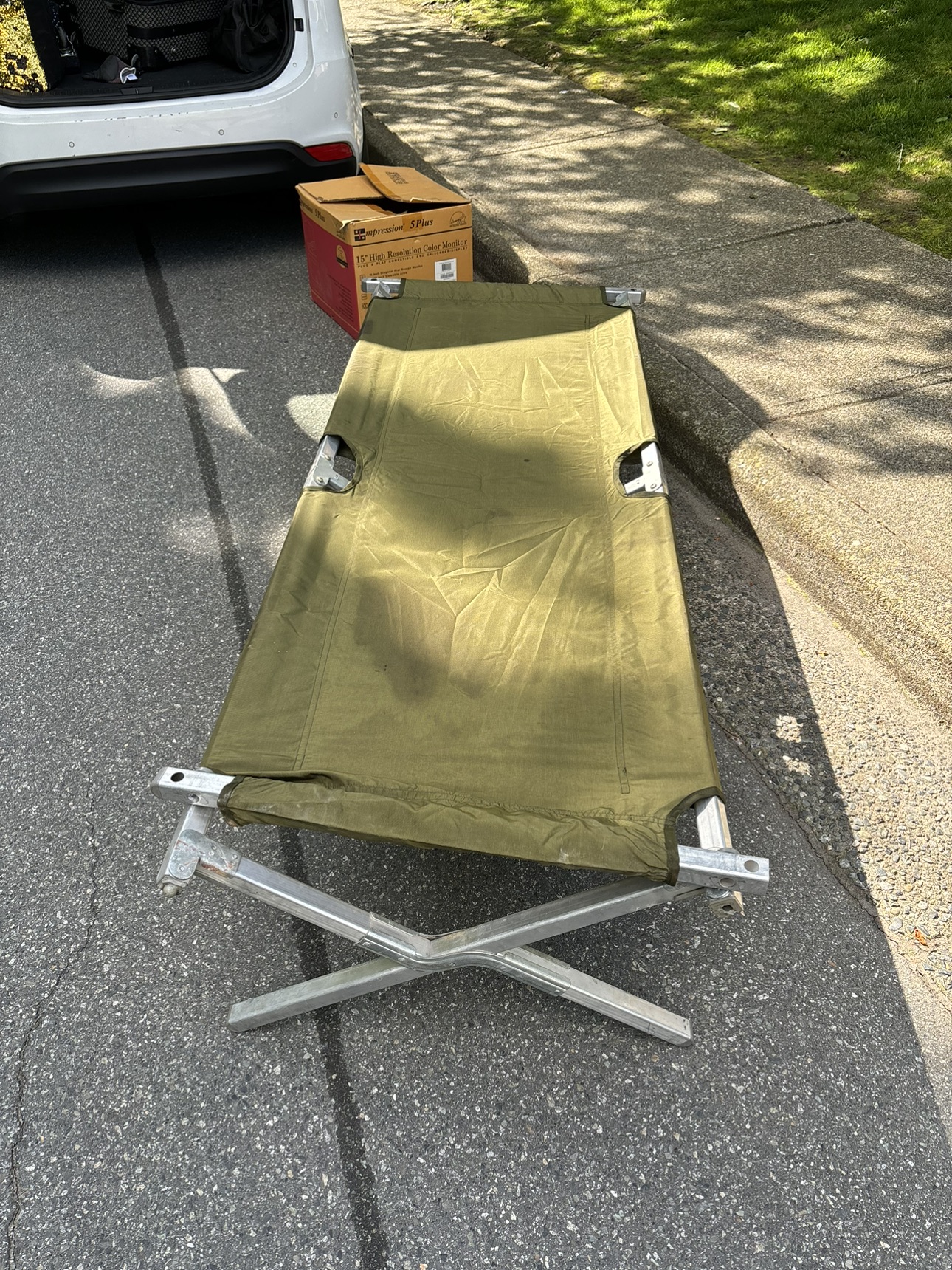 Army camp cot / bed -used🥕 image indicator(2)