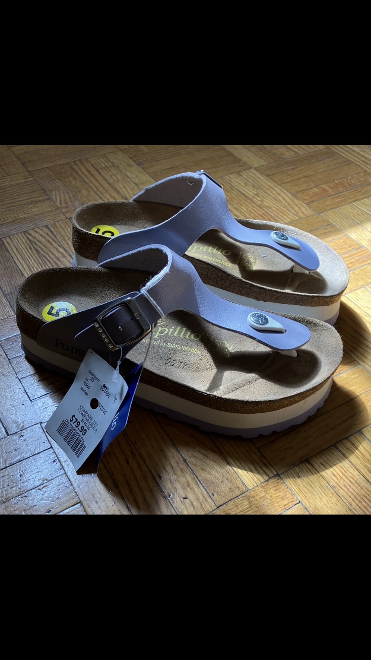 NWT Birkenstock Women’s Papillio Platform Sandals Size 5/35 👡🩴 💜 image indicator(2)