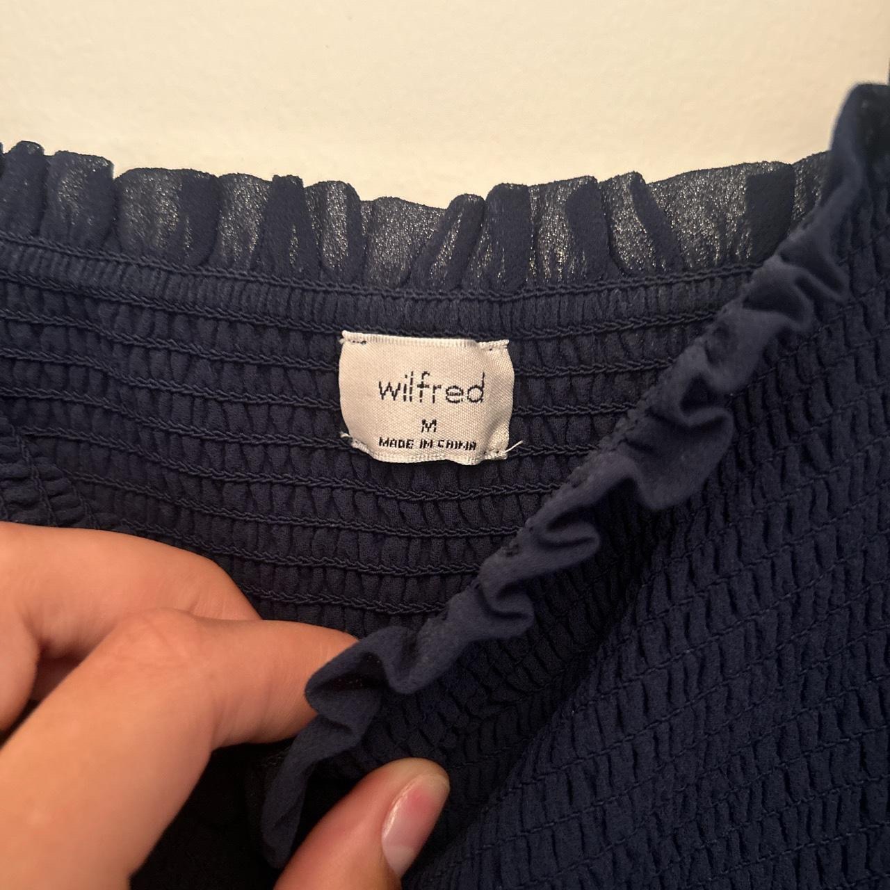 Aritzia Wilfred Tempest Dress in Navy Blue - photo 3