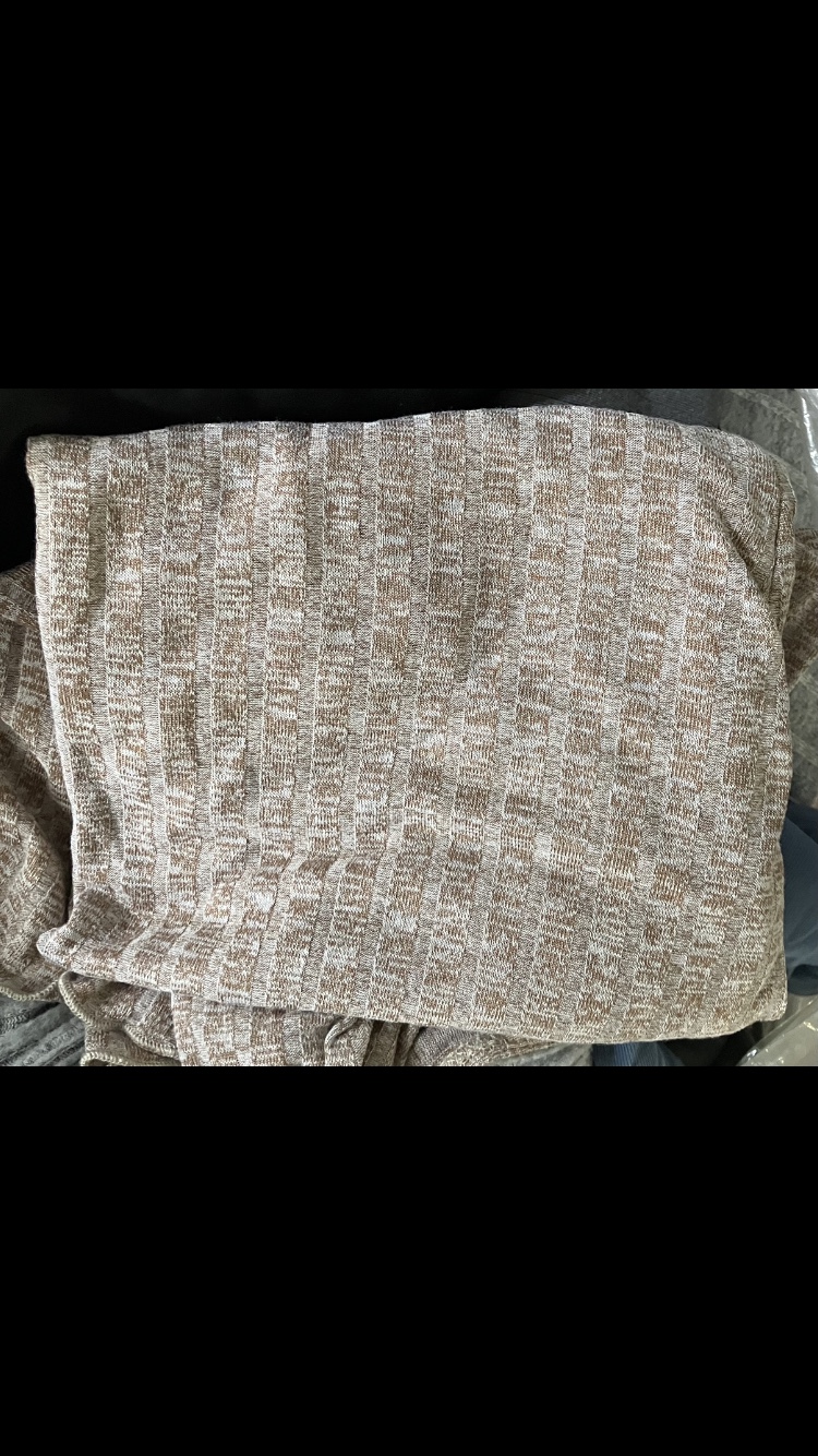 Shein Women’s Lettuce Trim Rib Knit Bodysuit Size XL 🤎🩶 image indicator(5)