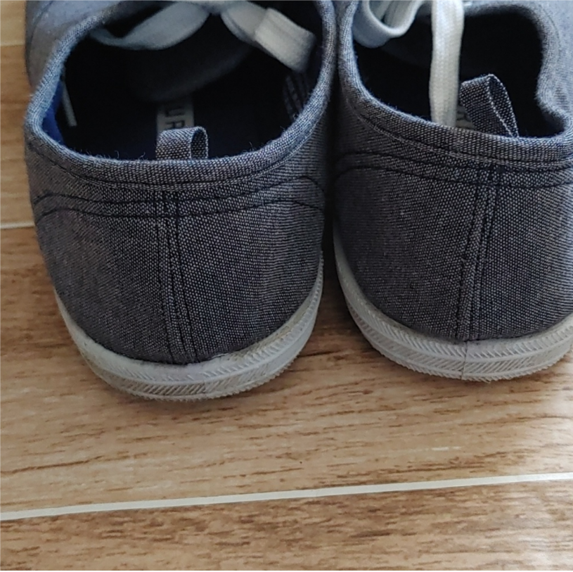 URBAN MAN size 8 canvas blue lace up sneakers - photo 4