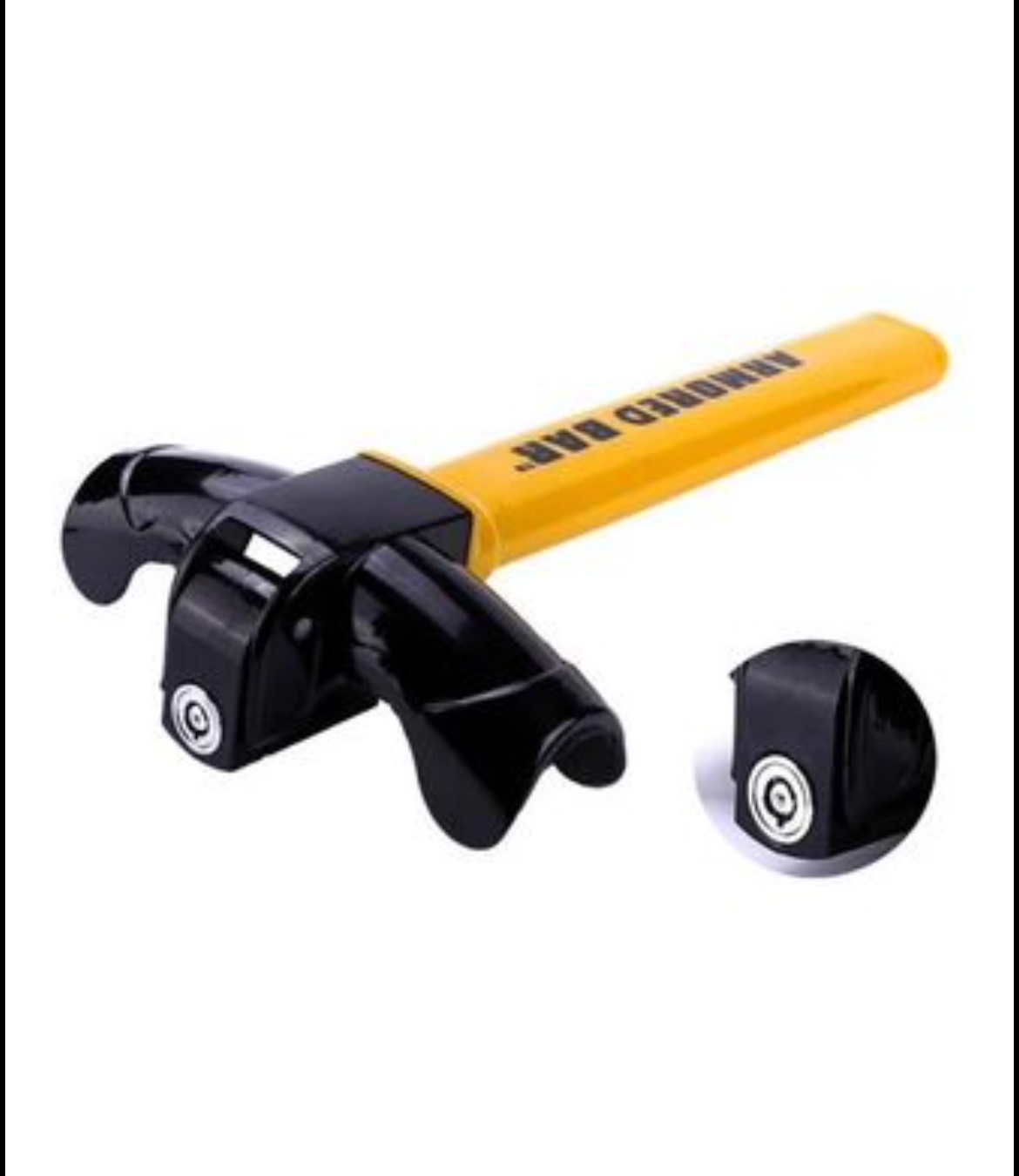 New Universal adjustable T shape steering wheel lock image indicator(2)