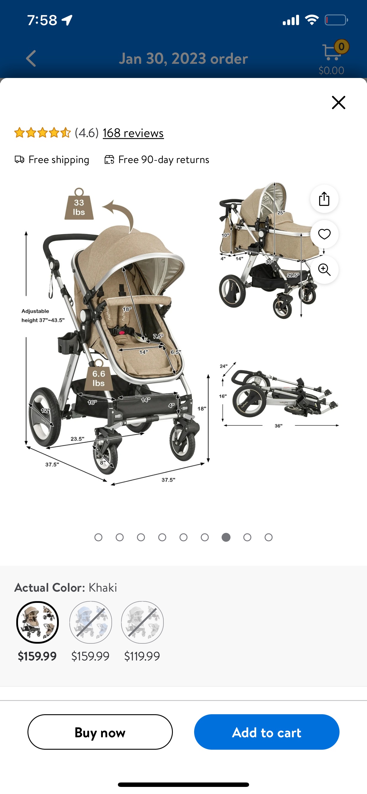 Babyjoy brand newborn to toddler stroller image indicator(2)