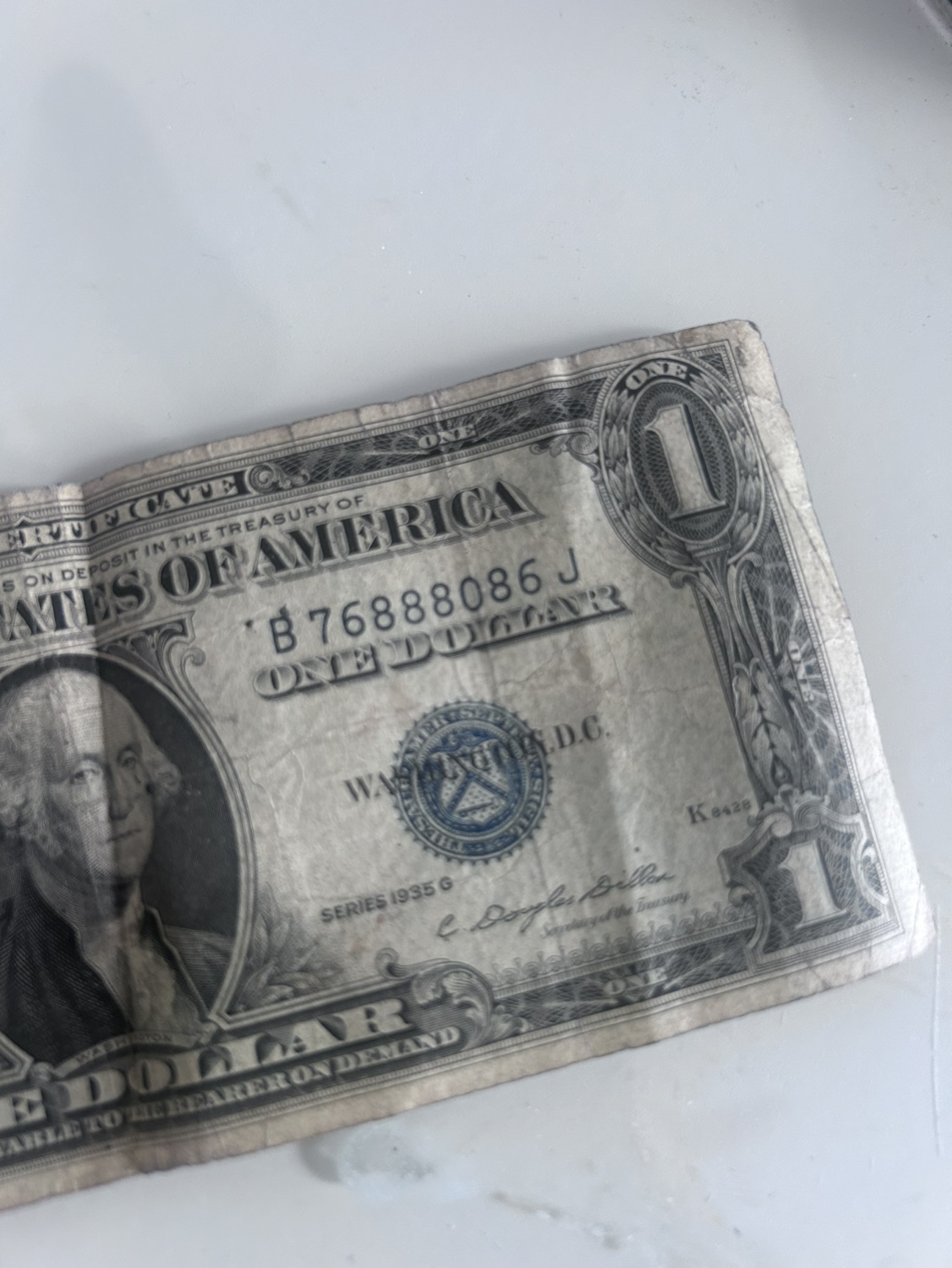 One dollar 1935 Blu label - photo 4