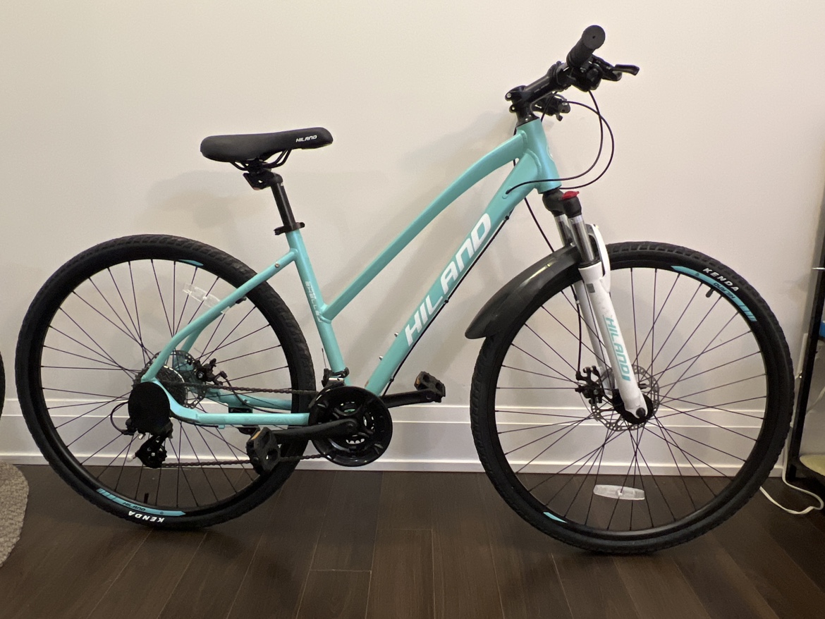 Women’s bike 24-Speed  Hybrid Bicycle )