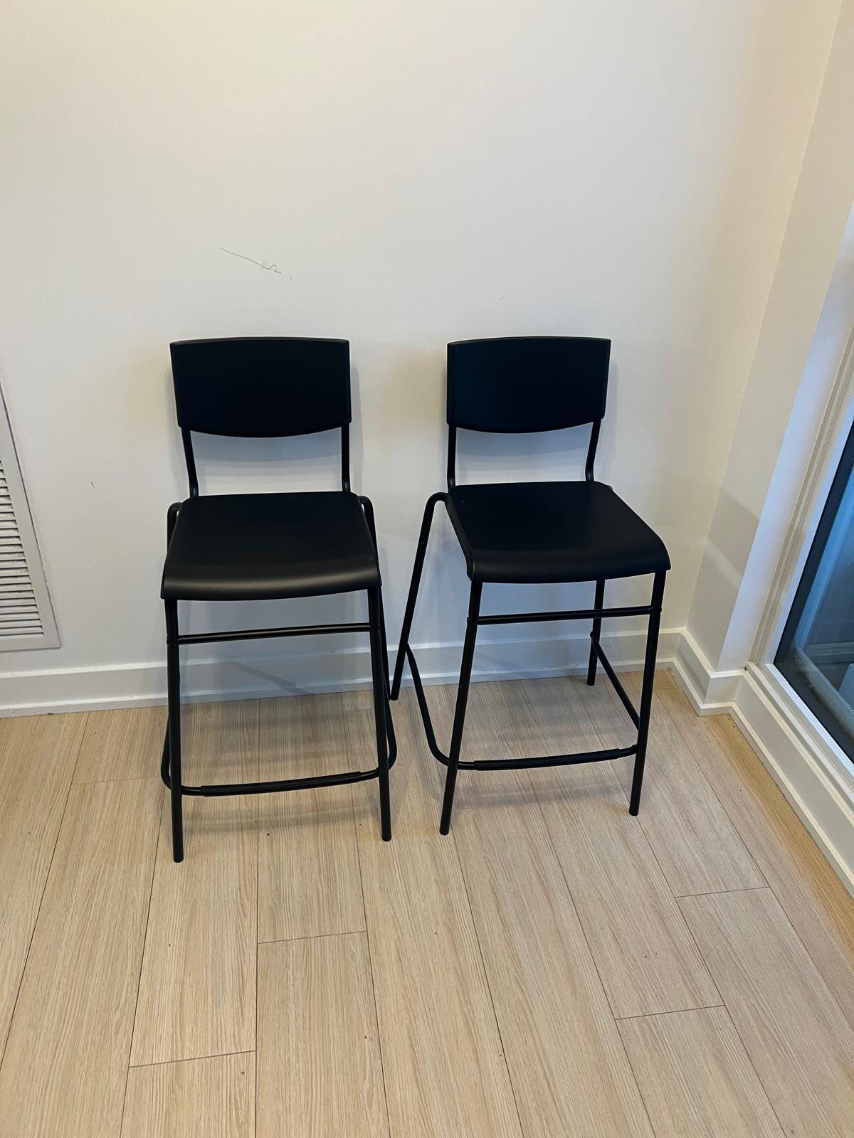 IKEA STIG - Bar Stools with backrest (2) thumbnail