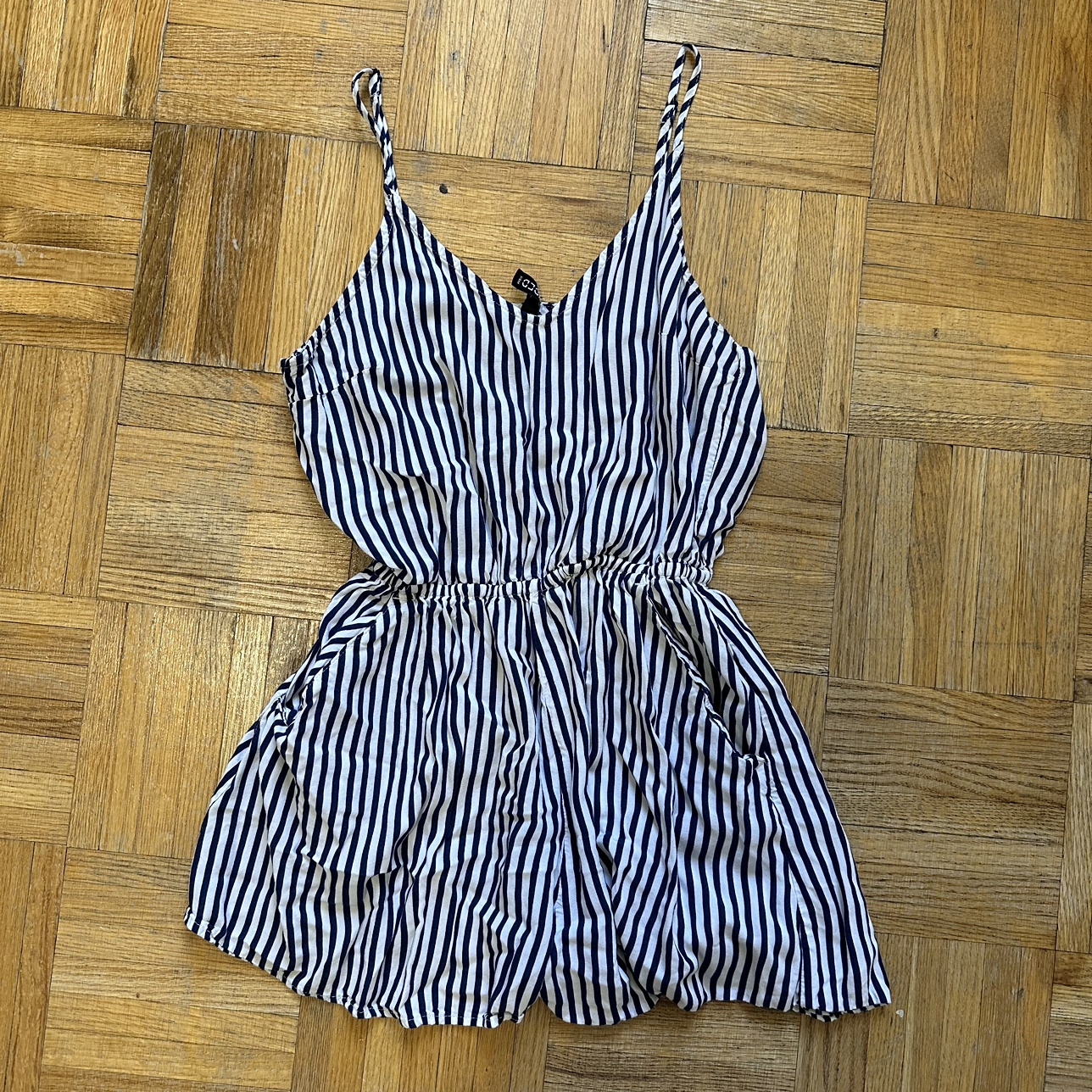 H&M striped romper thumbnail