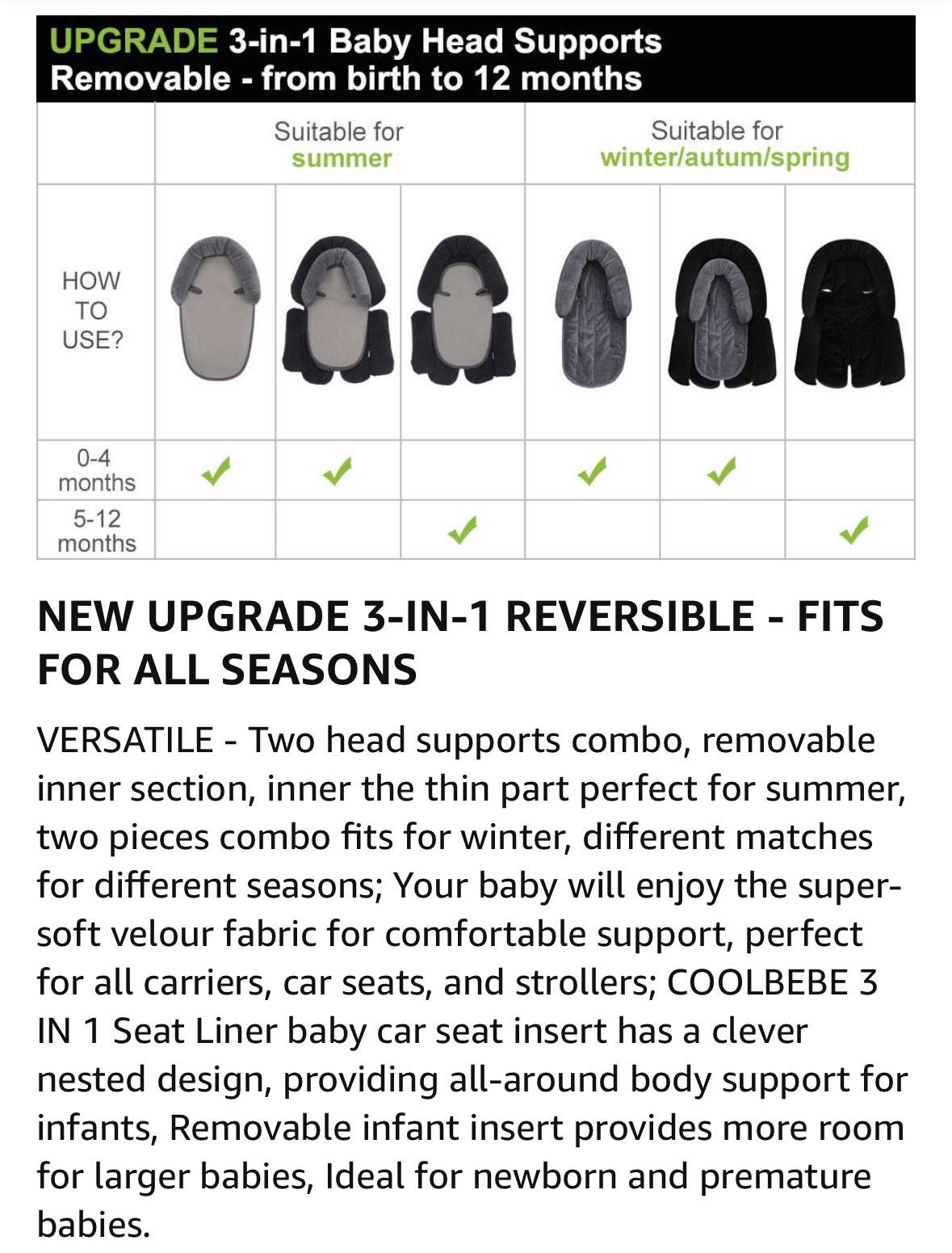3 in 1 Baby Head Supports - photo 3