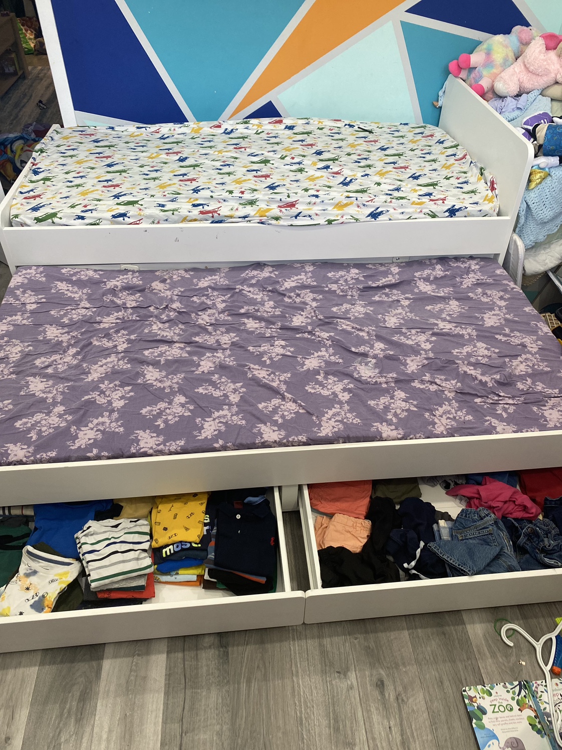 Ikea twin bed with drawers