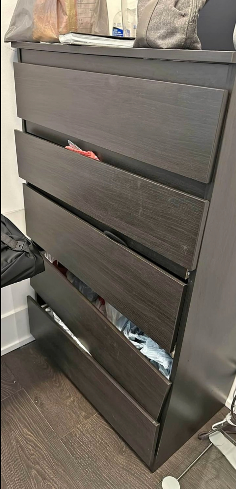 5 drawer Ikea Malm dresser - photo 2