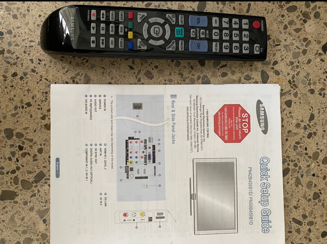 42” Samsung plasma TV (not smart TV ) + Chromecast image indicator(3)