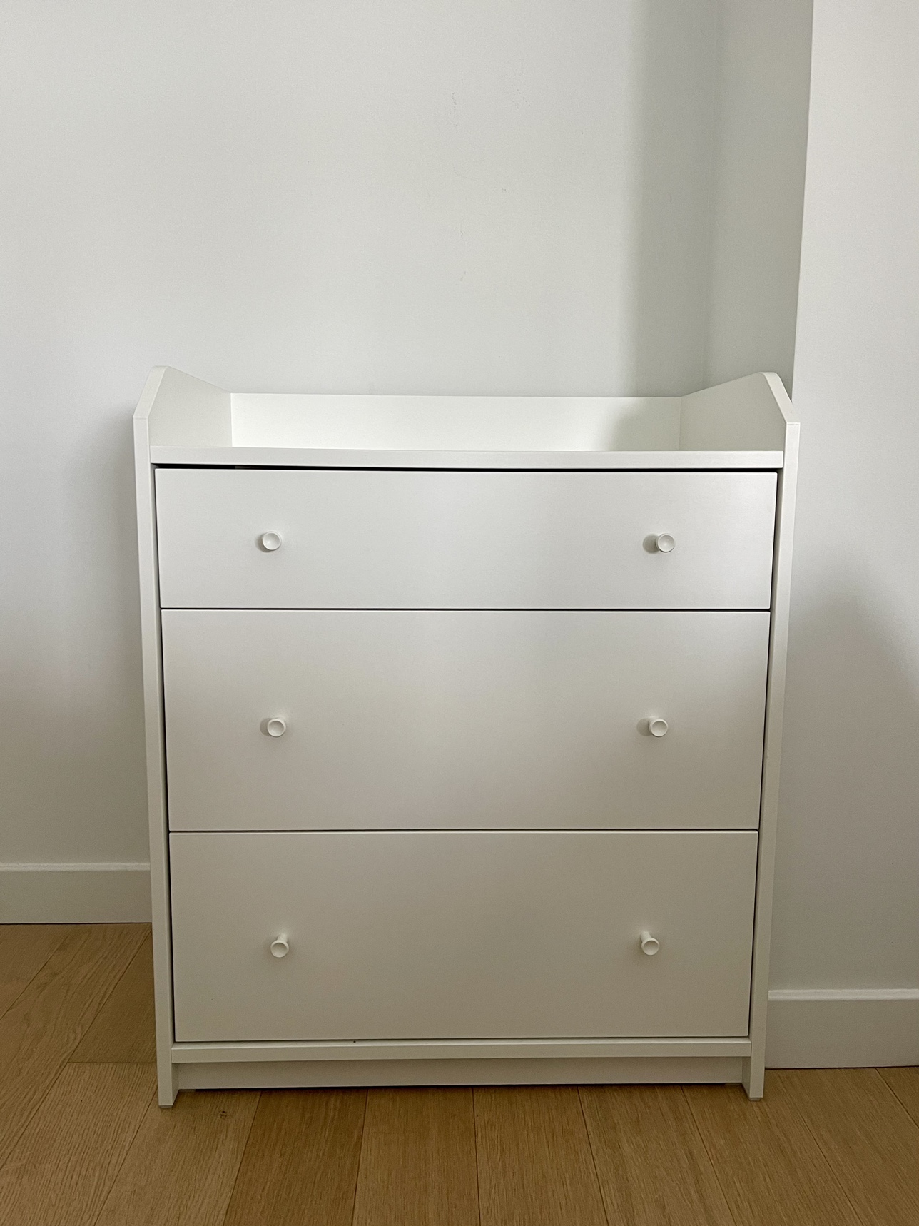 IKEA HAUGA 3-drawer chest, white, image indicator(2)