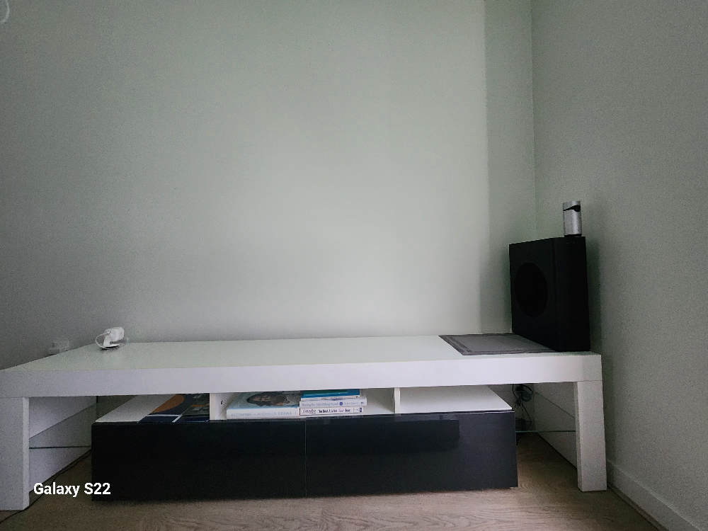 tv stand with led lights with storage - photo 4