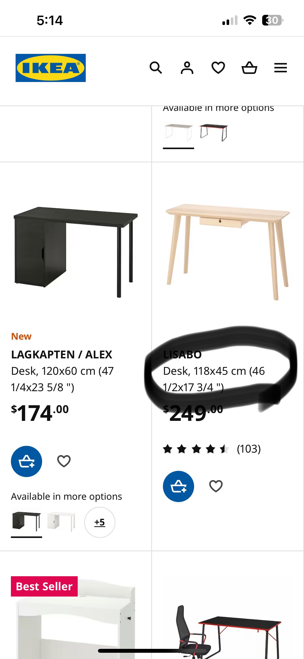 IKEA desk - photo 2