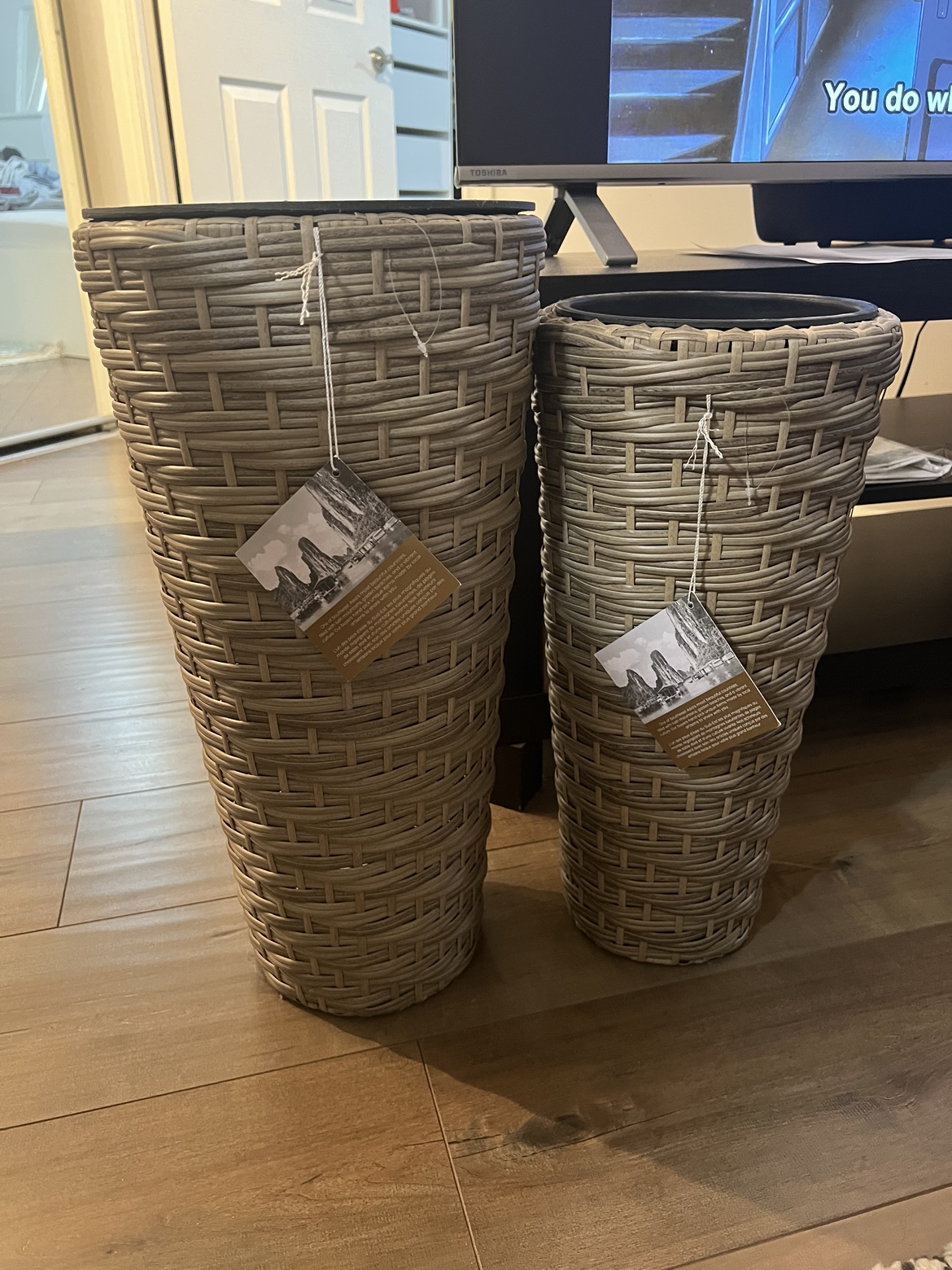 Woven plant pot - photo 5