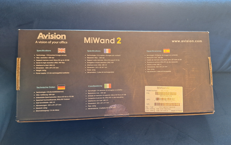 Avision Miwand 2 Mobile Handheld Scanner image indicator(9)