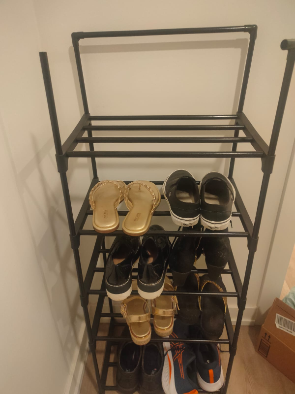 5 tier shoe rack
