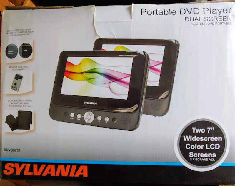 Sylvania SDVD8737 7" Dual Screen ( BNIB )