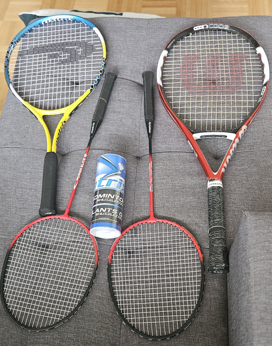 Set of 4 Rackets.