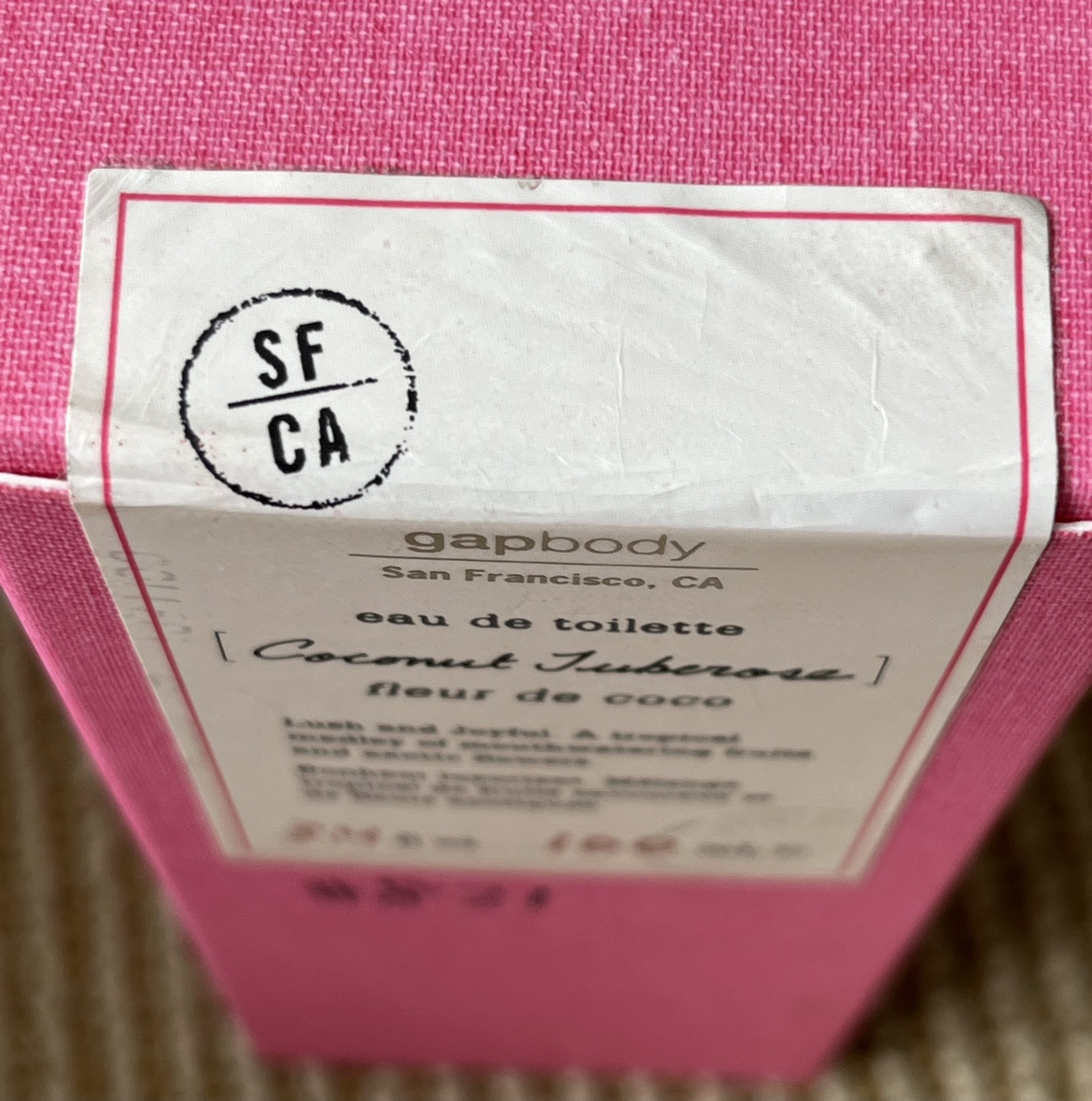 New in box Gap Coxonut Tuberose 100 ml spray image indicator(4)