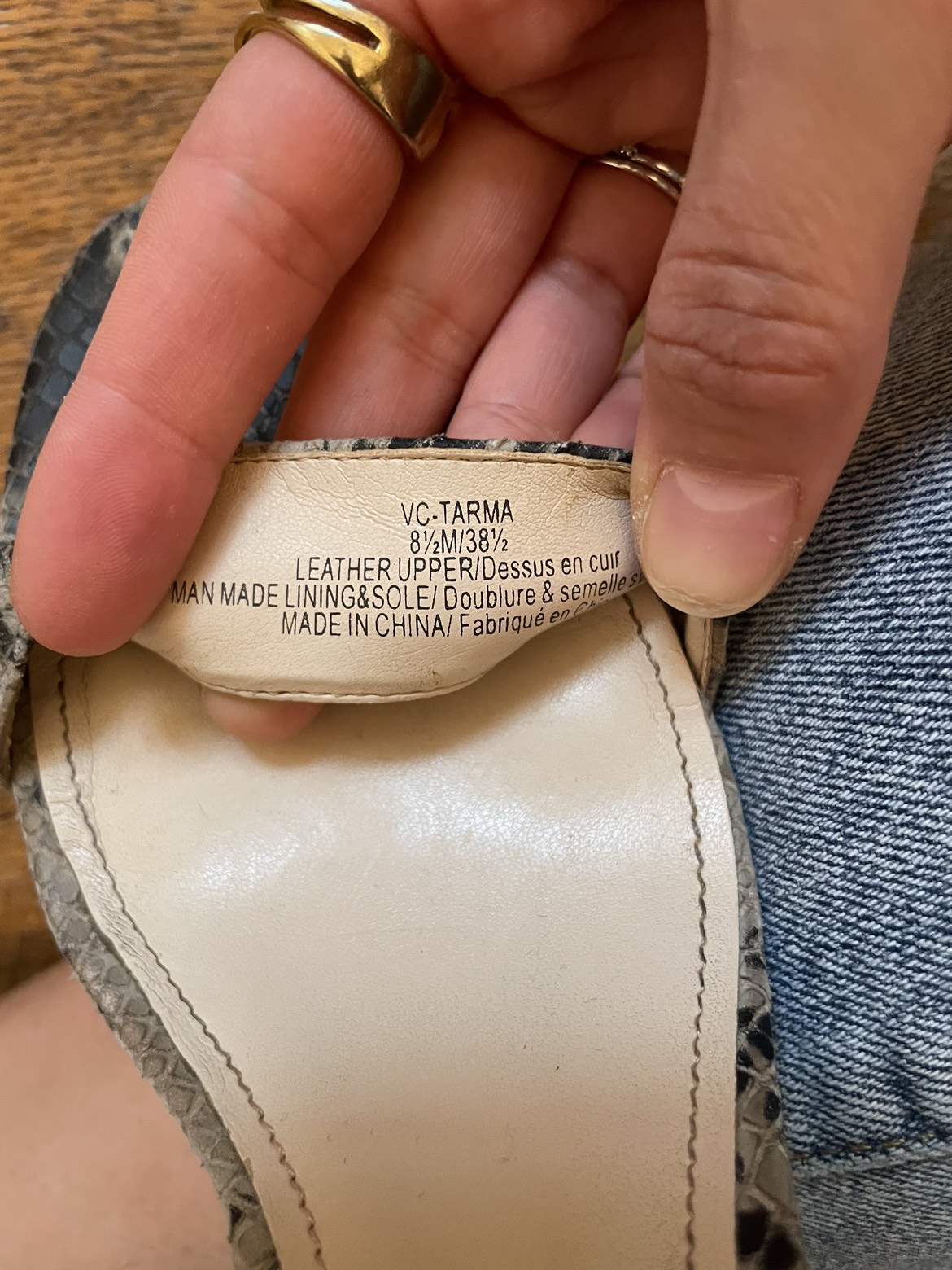 Leather Vince Camuto heels image indicator(6)